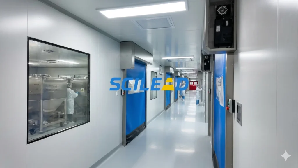 Pharmaceutical cleanroom high-speed doors
